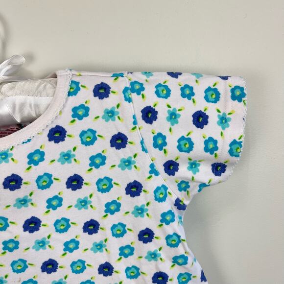 Vintage Gymboree Blue Floral Shirt Medium 3T/4T - Picture 2 of 7